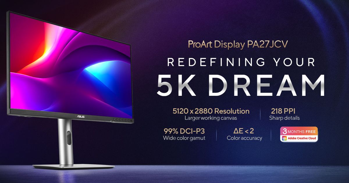 ASUS Announces Early-November Availability of ProArt Display ASUS Announces Early-November Availability of ProArt Display